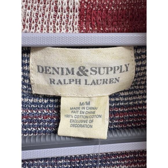 Denim Supply Ralph Lauren American Flag Cardigan Sweater NWT Women’s M RARE - Picture 3 of 11